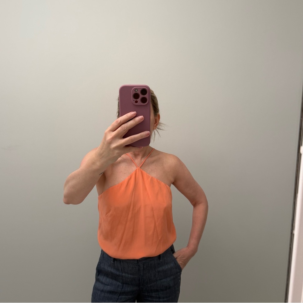 Designer sexy going out Orange Women's Top